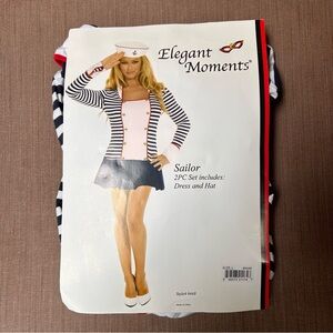 Halloween Sailor Adult Womens Costume Size Large Sexy Flirty Cosplay Fantasy NEW